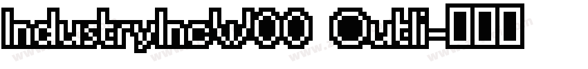 IndustryIncW00 Outli字体转换